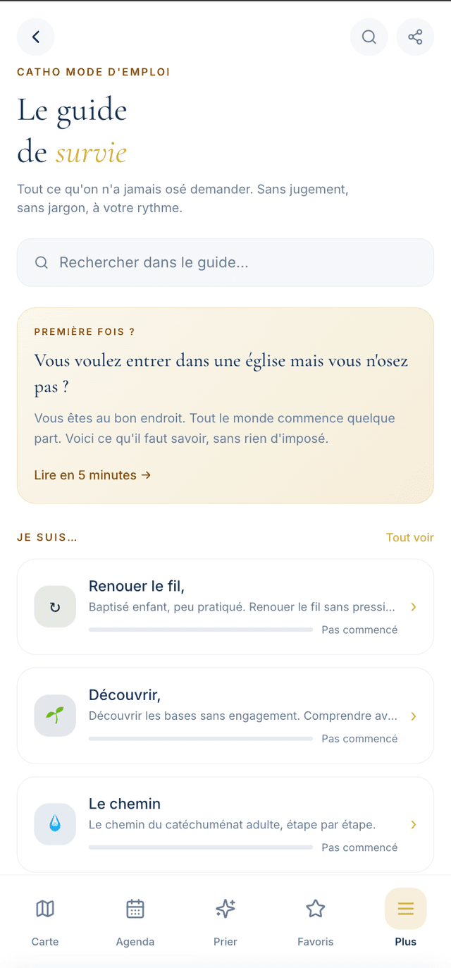 Guide Catho mode d'emploi